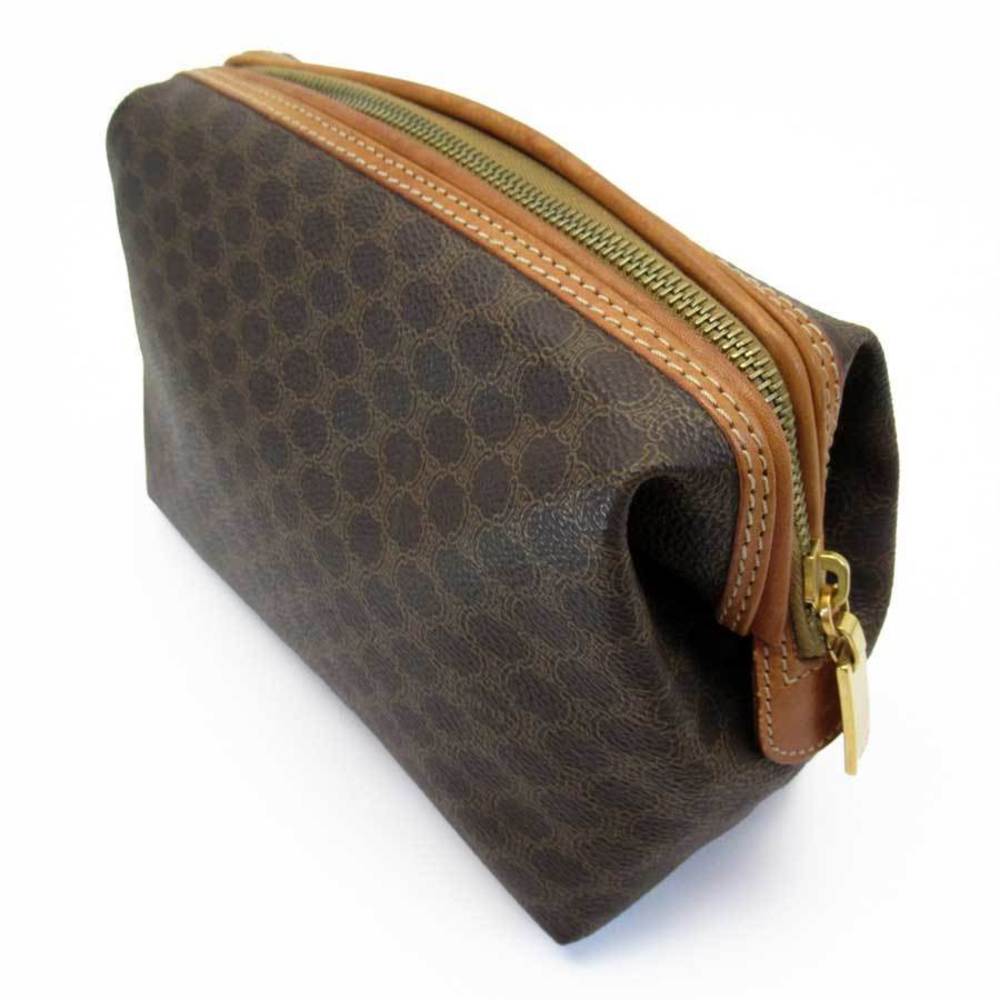 Celine Macadam Leather Pouch Multi Case Brown - image 3